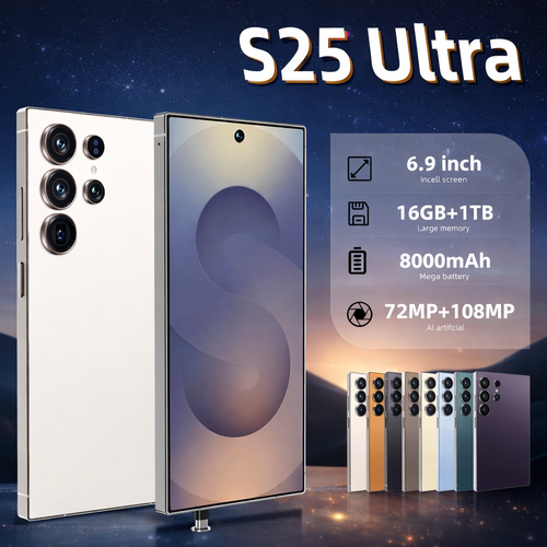 S25 Ultra Smartphone 7.3” | 16GB RAM 1TB | Bateria 8000mAh | Câmara 108MP
