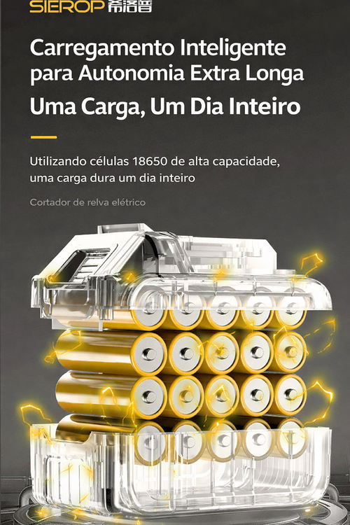 Roçadeira Elétrica 1880W Sem Fio | Máquina Profissional de Cortar Mato | Entrega em Luanda COD
