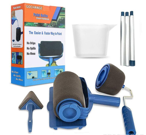 Rolo de Pintura Sem Costura Kit Completo 🚀 - Sem Gotejos, Eficiência 10x! Pinte Parede em Minutos, Iniciante se Torna Profissional!