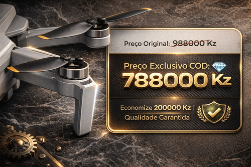 DJI Mini 4K Drone Original – Câmera 4K HD | Entrega em Luanda | Pagamento na Entrega