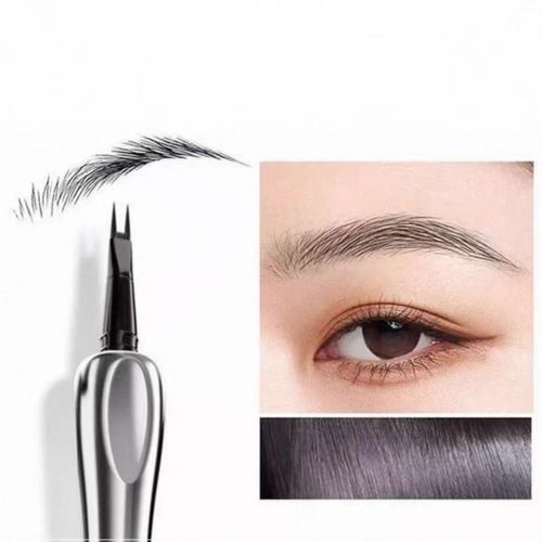 VIPABC caneta bifurcada selvagem caneta de linha de sobrancelha natural estéreo impermeável anti-suor não descor caneta de sobrancelha
