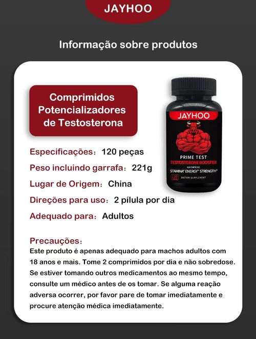 Prime Test - Suplemento de Testosterona para Energia e Desempenho Masculino 💪