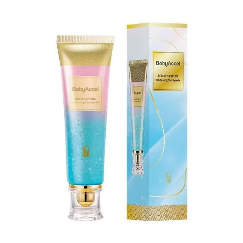 Pasta de Dente Branqueadora com Niacinamida – Limpeza Profunda, Dentes Mais Brancos e Hálito Fresco