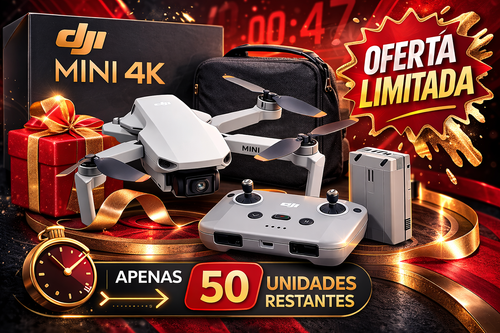 DJI Mini 4K Drone Original – Câmera 4K HD | Entrega em Luanda | Pagamento na Entrega
