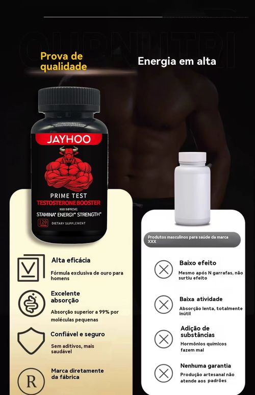 Prime Test - Suplemento de Testosterona para Energia e Desempenho Masculino 💪
