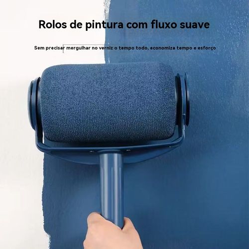 Rolo de Pintura Sem Costura Kit Completo 🚀 - Sem Gotejos, Eficiência 10x! Pinte Parede em Minutos, Iniciante se Torna Profissional!