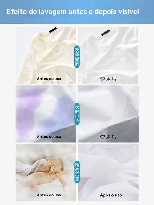 ✨Pó de Bolhas com Enzimas Biológicas – Remove Manchas Difíceis Sem Esfregar, Seguro para Bebês | Ideal para Angola👶
