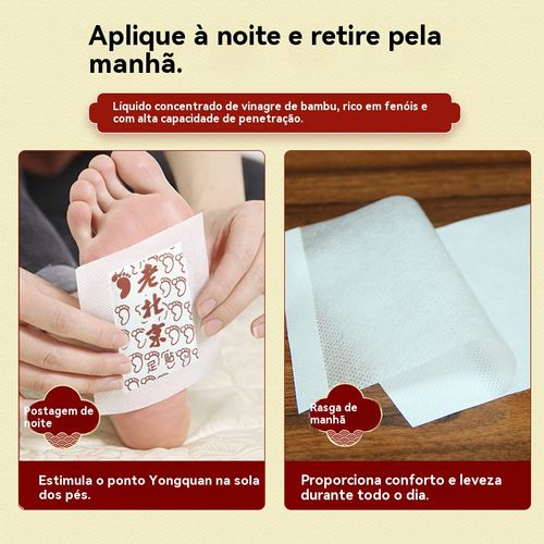 🌿🦶 Emplastro de Terapia para os Pés de Artemísia de Pequim - 50 Patches para Desintoxicação e Bem-estar! ✨💚