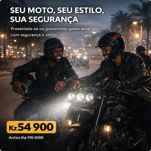 Farol LED para Moto Super Potente | Entrega em Luanda | Pagamento na Entrega