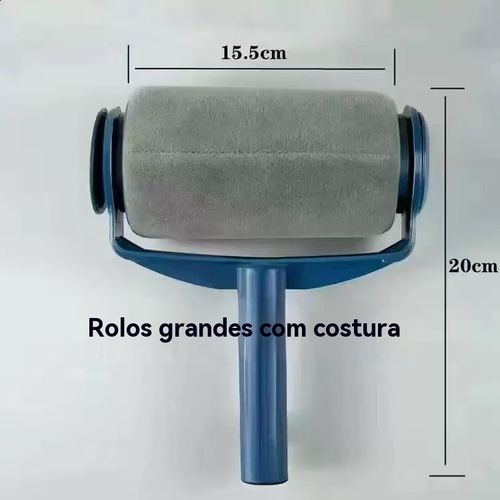Rolo de Pintura Sem Costura Kit Completo 🚀 - Sem Gotejos, Eficiência 10x! Pinte Parede em Minutos, Iniciante se Torna Profissional!