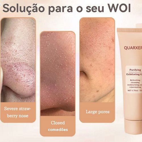 Purifying Exfoliating Gel - Gel Exfoliante Purificante, Limpeza Profunda, Pele Suave, Remove Células Mortas