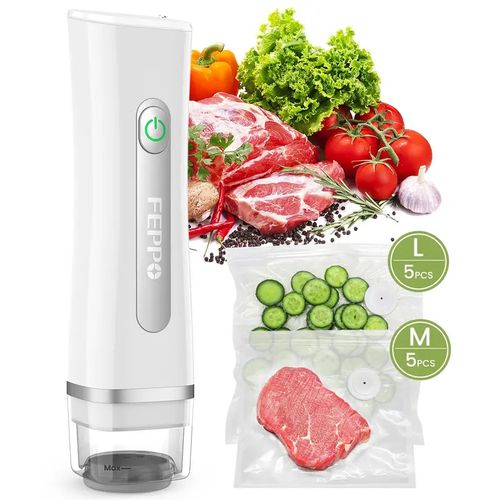 Vacuum Sealer for Food with Visible Water Tank with 🔥30 Reusable Bags🔥