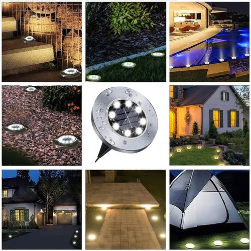 🛒Hot Sale🔥4 PCS Solar Ground Lights for Outside Waterproof