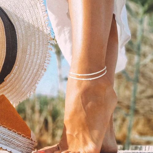 💎✨Dainty Layered Waterproof Anklet✨
