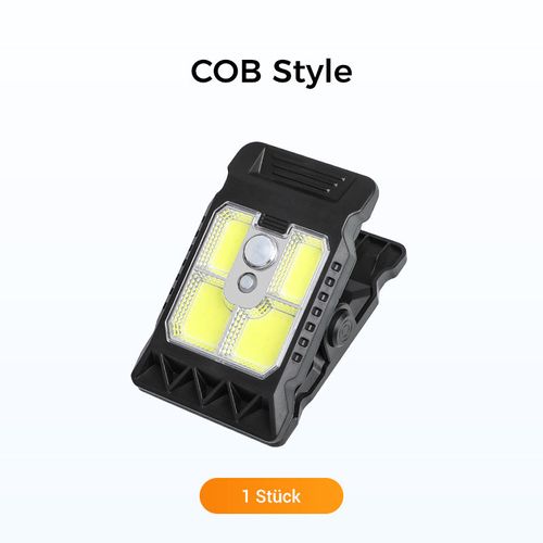 Solar clip light with motion sensor