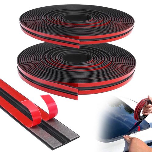 Universal T-shape car windshield rubber seal strip