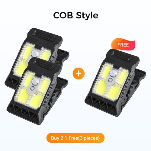 Solar clip light with motion sensor