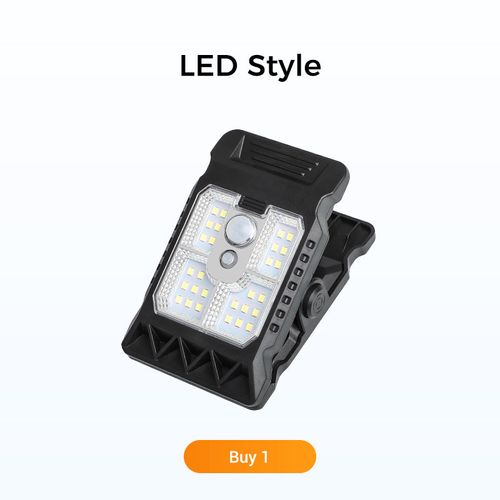 Solar clip light with motion sensor
