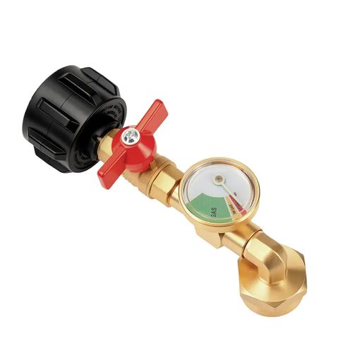 💥Propane Refill Adapter with Valve & Gauge