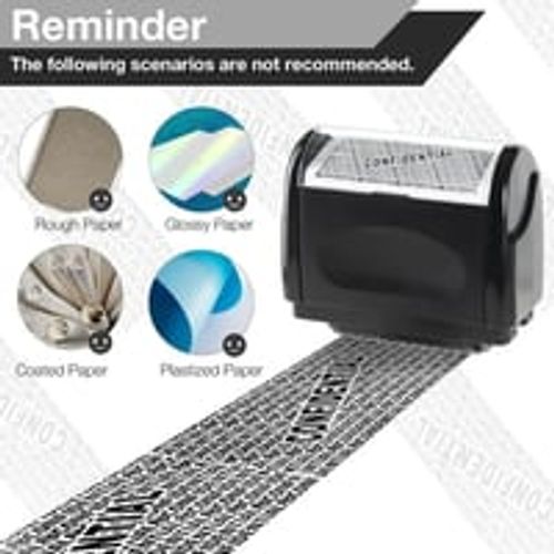 Privacy Protection Security Roller Stamp