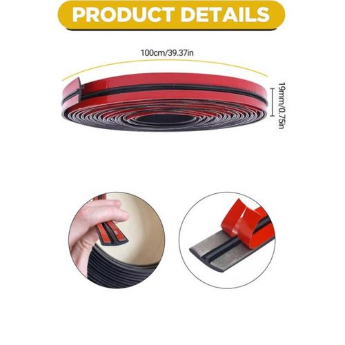 Universal T-shape car windshield rubber seal strip