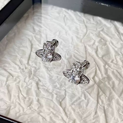 💎CZ Planet Stud Earrings for Men Women