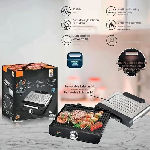 Smoke‑Free Indoor Electric Grill