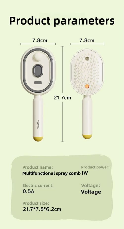 Cross-border Bestseller Electric Spray airbag Massage Comb Essential Oil Atomization Hair Care Featuring Self-cleaning