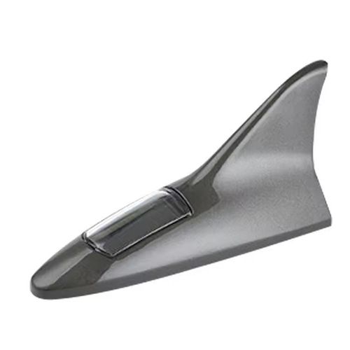 Solar Powered Shark Fin Shaped 8 LED Light Universal Car Roof Antenna Anti-Collision Decoration Car Shark Fin Antenna for Car