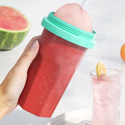 Double Layer Freeze Squeeze Cup for Homemade Slushies Ice Cream and Frozen Drinks Slushy Maker Cup