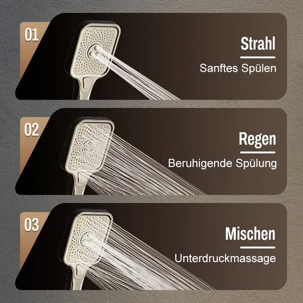 Intelligent pressure-increasing thermostatic shower set with digital display