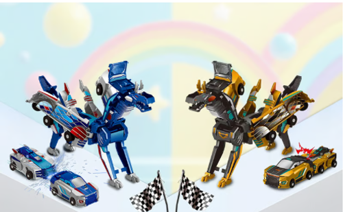 🎁Children's Day Special ✨ Collision Transforming Dinosaur Car Toy