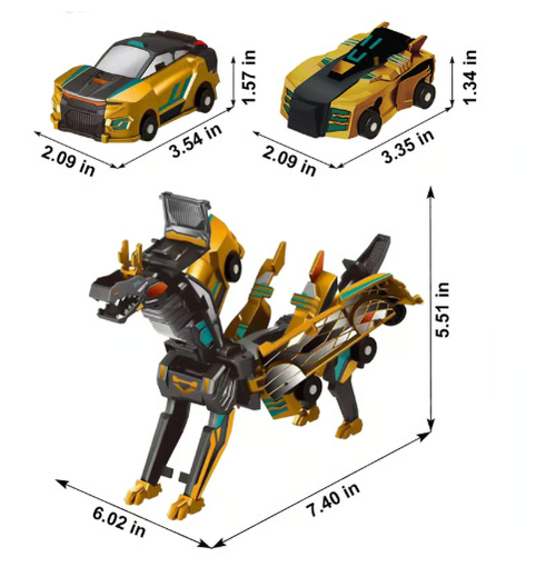 🎁Children's Day Special ✨ Collision Transforming Dinosaur Car Toy