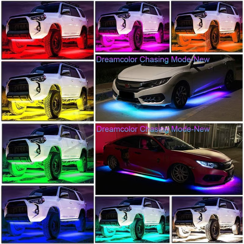 Car Chassis Flexible RGB Waterproof LED Strip Lights (4PCS)