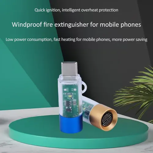 Flameless Windproof Coil Mini Type-C Lighter