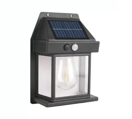 Solar Wall Lights - Vintage Edison Style with Smart Motion Sensor!