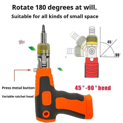 🔥2026 Year Sale  OFF🔥 Upgraded 16-in-1 Portable Ratchet Screwdriver Set with Magnetic Handle 🛠️