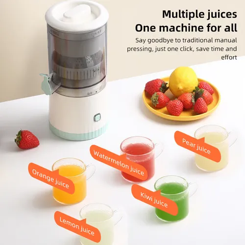 Mini Citrus Juicer Portable Usb Rechargeable Orange Juicer Machine One Button Button Juice Machine Fresh Fruit Juices