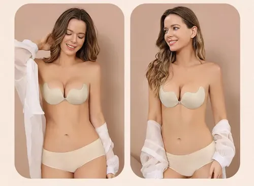 Invisible Diva Strapless Backless Push up Bra → Bra ya Diva Isiyoonekana, Isiyo na Mistari, Isiyo na Nyuma na Inavuta