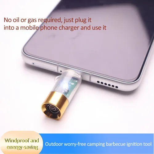 Flameless Windproof Coil Mini Type-C Lighter