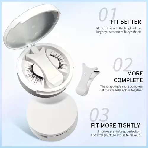 ✨buy one and get one free✨Magnetic Eyelash Set - Reusable clip-fixed magnetic eyelashes that do not require glue and are easy to use, presenting a natural effect