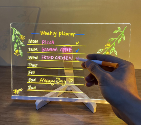 ✨Kids Erasable LED Drawing Board | Acrylic DIY - Night Light | Gift for Children🎨
