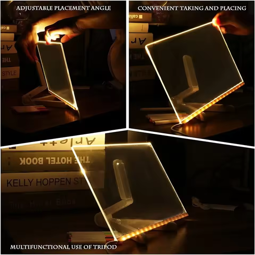 ✨Kids Erasable LED Drawing Board | Acrylic DIY - Night Light | Gift for Children🎨