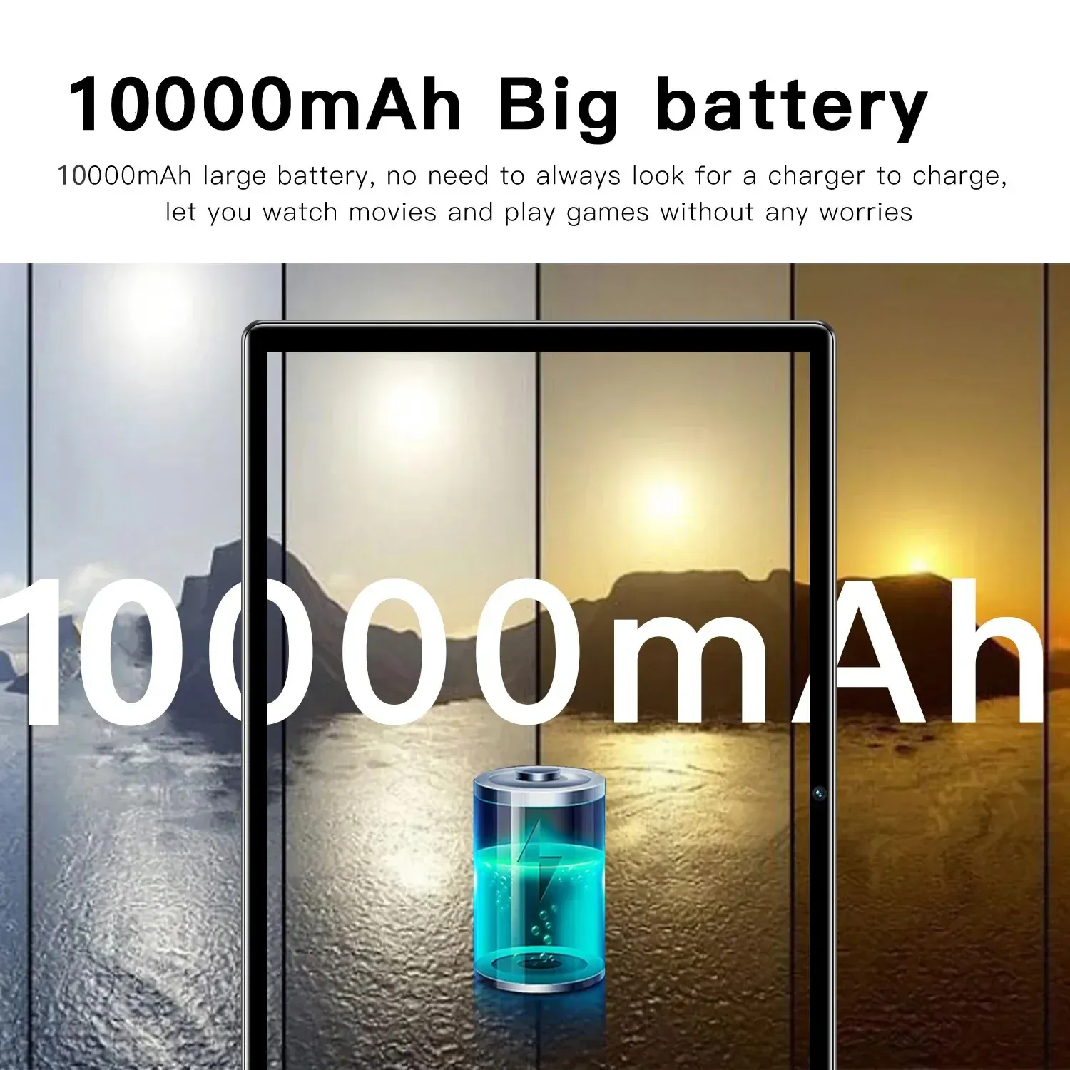New 10.1-inch Original Android Tablet 12GB RAM 1TB ROM Google Play Dual camera Calling Tablet Bluetooth WIFI Android 11 5000mAh