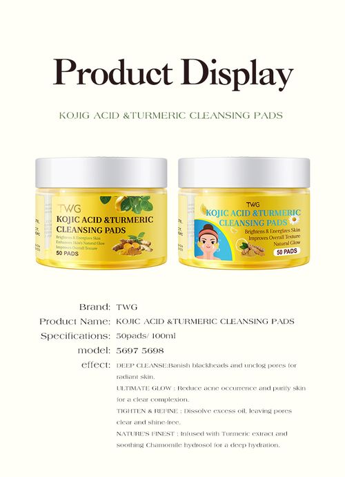 TWG Kojic Acid Turmeric Cleansing Pads