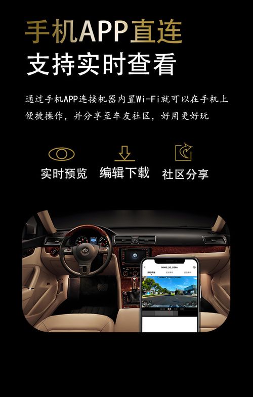 1080P WIFI Dual Dash Cam  24H Parking Monitor   Front  Rear Dual View   Night Vision Loop Recording HD Car Camera