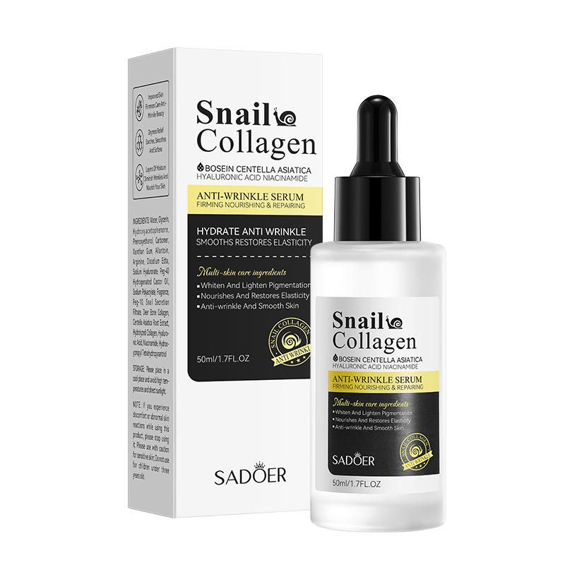 SADOER Facial Moisturizing, Nourishing, Repairing and Brightening Snail Collagen Anti-aging and Anti-wrinkle Skincare Set