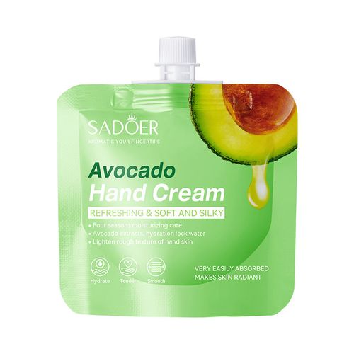 Sado Avocado, Vitamin C, Peach and Aloe Moisturizing Hand Cream, Nourishing and Whitening Hand Cream for Winter