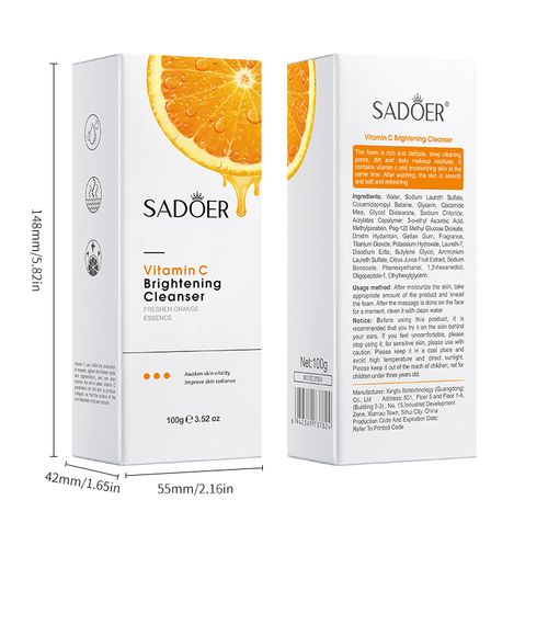 Vitamin C Nourishing and Brightening Facial Cleanser
