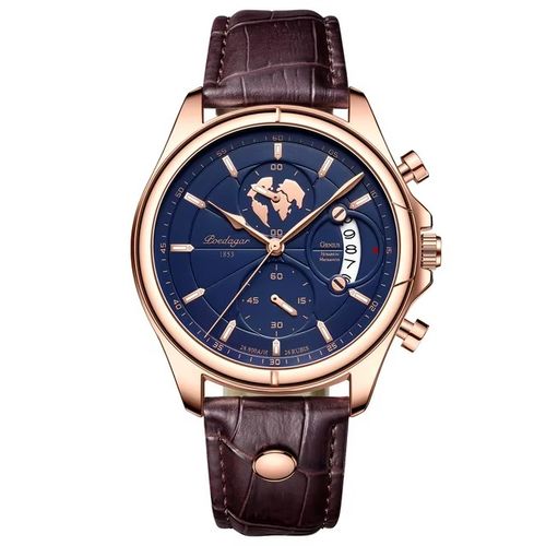 POEDAGAR 9898 Original Quartz Movement Three Pointers Fashion Wristwatch Luxury Luminous Hands Water Resistant For Men's Watches